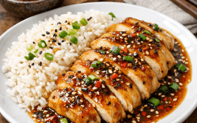 Sos do kurczaka z ryżem – pomysły na szybki i pełnowartościowy fit obiad
