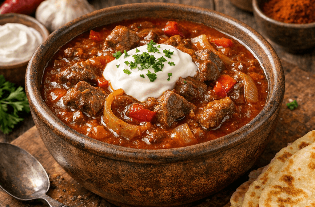 Sos do placków po węgiersku – sekrety gulaszowej bazy o idealnej gęstości