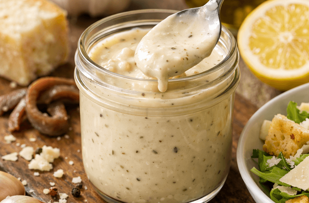 Sos do sałaty cezar – odkryj oryginalny przepis na kultowy dressing