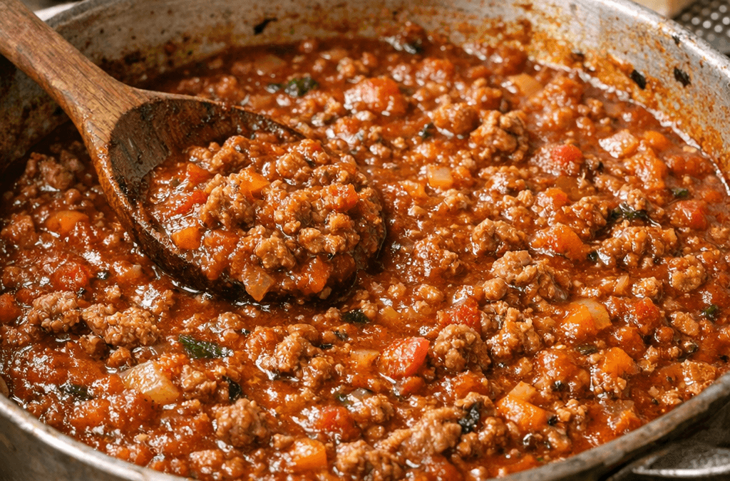 Sos do spaghetti z mięsem mielonym – gęsty i mięsny, czyli prawdziwe bolońskie sekrety