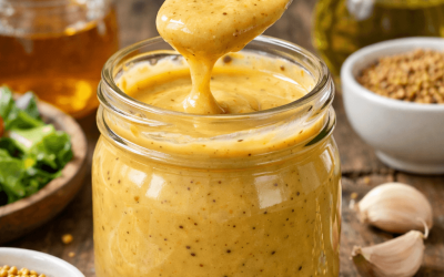 Sos miodowo musztardowy do sałatki – słodko-ostra poezja smaku w Twojej misce