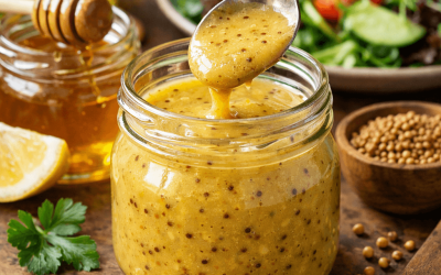 Sos musztardowo miodowy do sałatek – sprawdzony przepis na dressing idealny