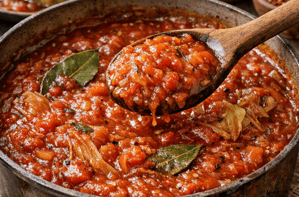 Sos pomidorowy do gołąbków – babciny sekret, który zmienia smak całego dania