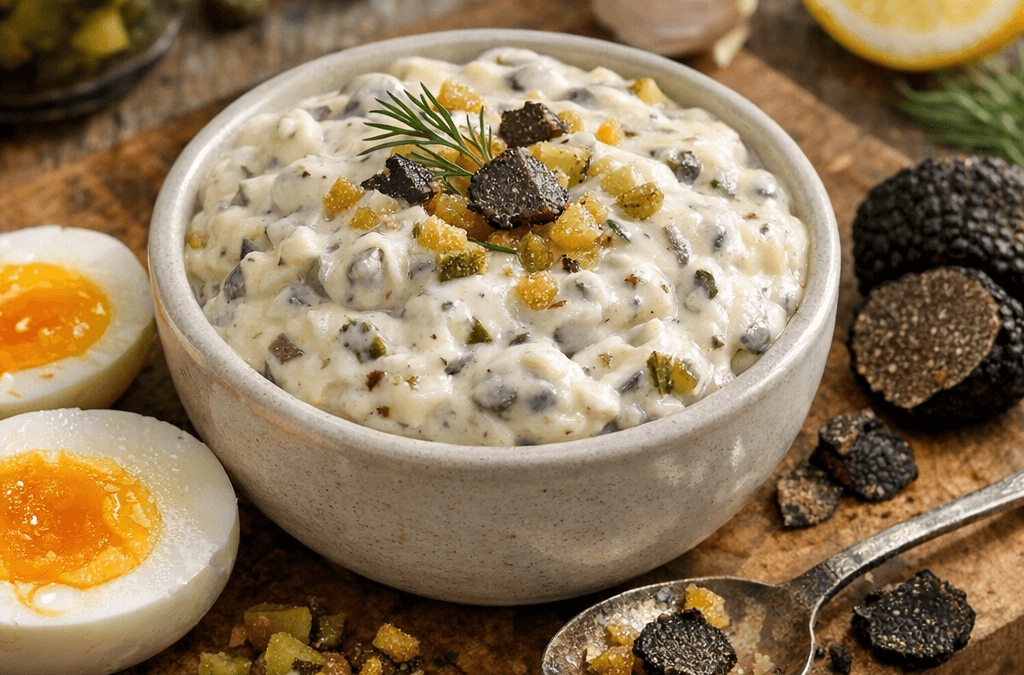 Sos tatarski do jajka – tradycyjny przepis z chrupiącym dodatkiem